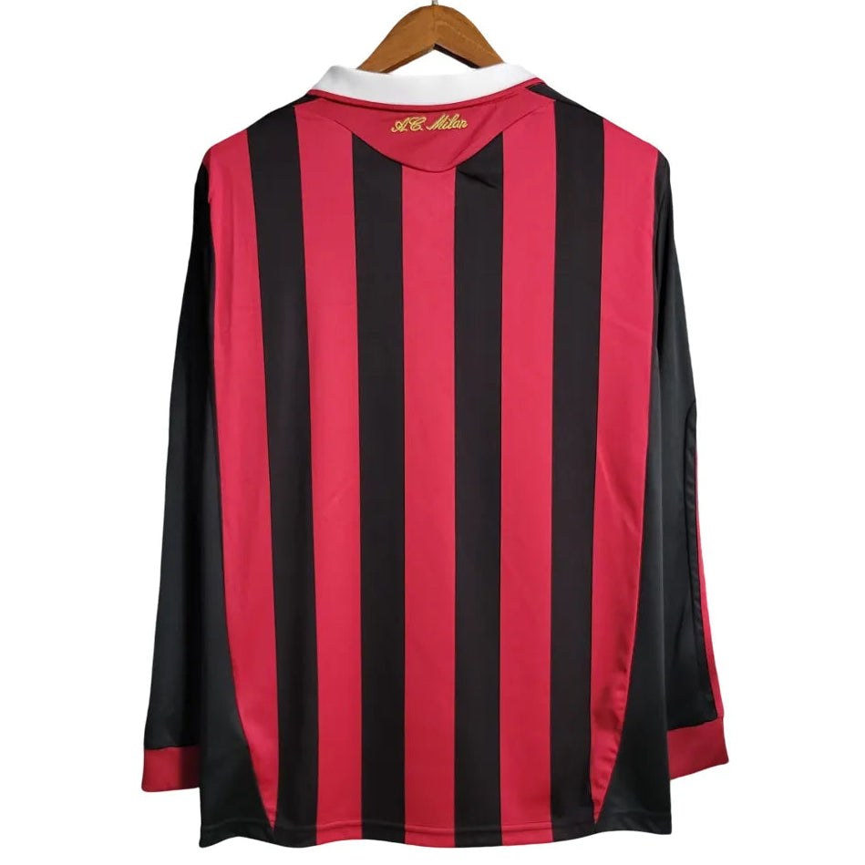 Camisa AC Milan 2009/10 Home - Manga Longa - Masculina
