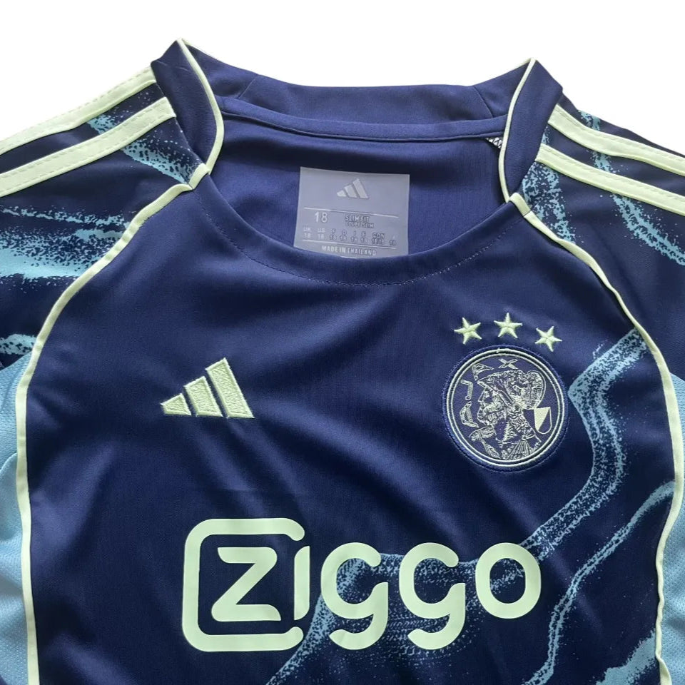 Camisa Ajax 2025/26 Away - Kit Torcedor Infantil