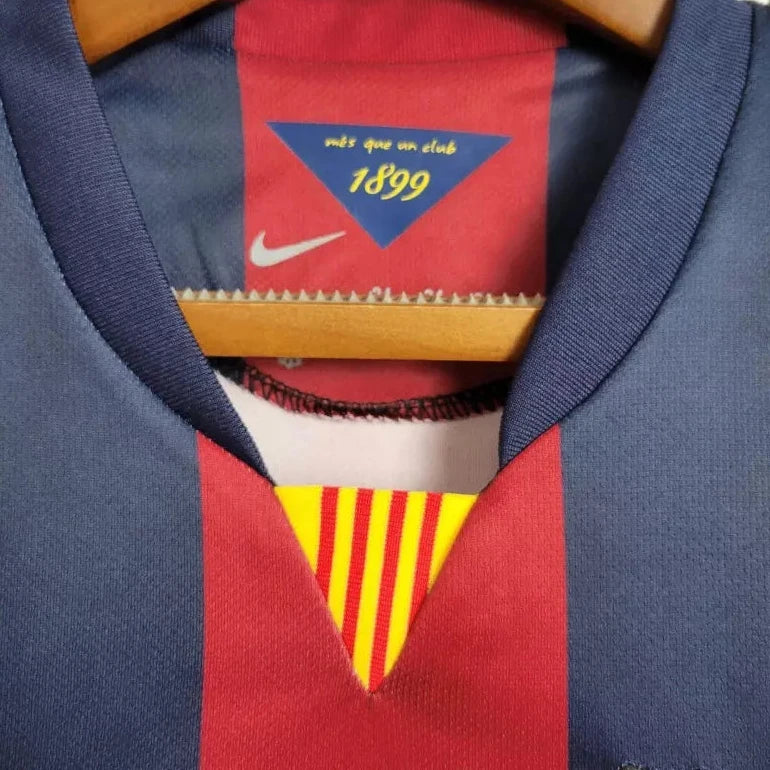 Camisa Barcelona 2014/15 Home Retrô - Kit Torcedor Infantil