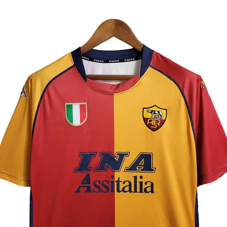 Camisa Roma 2001/02 Home - Masculina