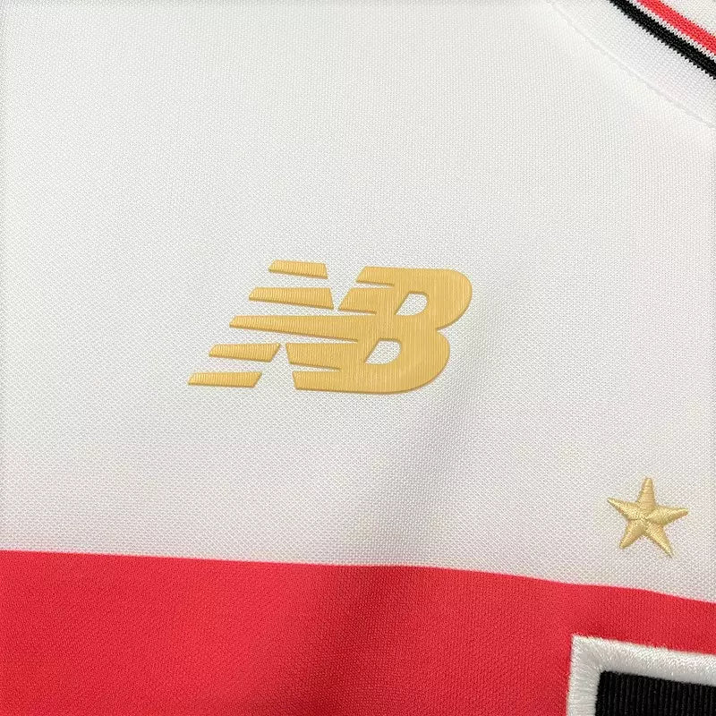Camisa São Paulo 2025 Home - Com Patrocínio - Masculino