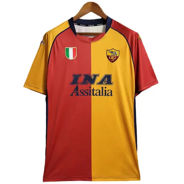 Camisa Roma 2001/02 Home - Masculina