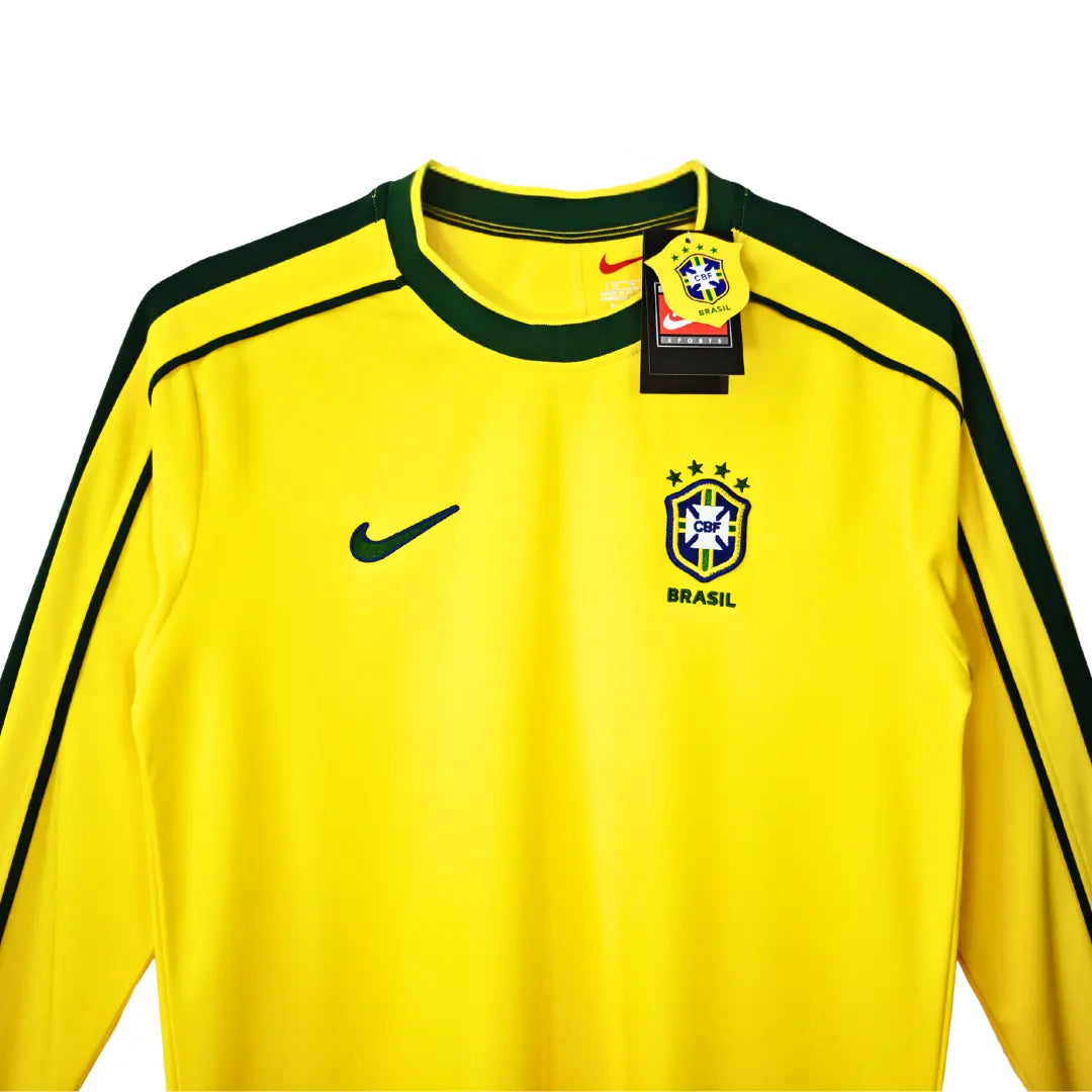 Camisa Brasil 1998 Home - Manga Longa - Masculina