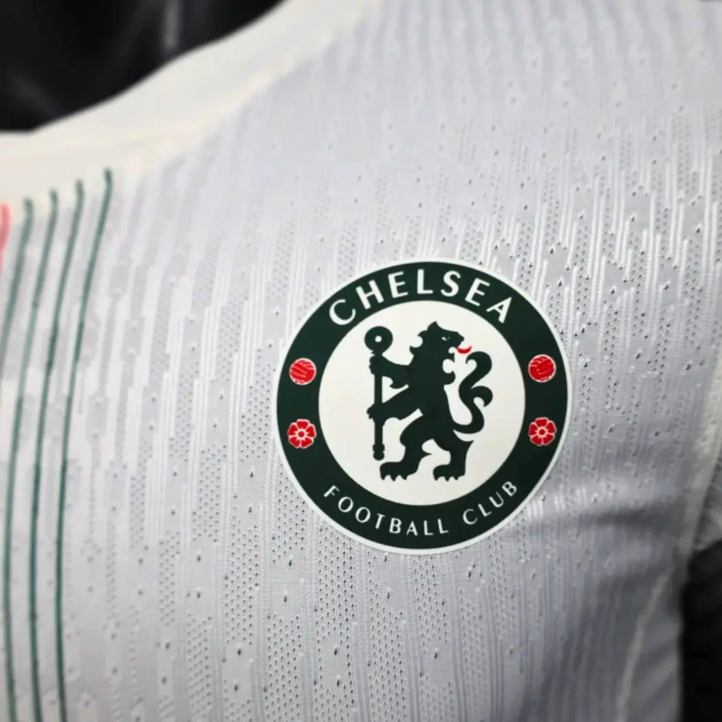 Camisa Chelsea 2025/26 Away - Manga Longa - Versão Jogador - Masculino