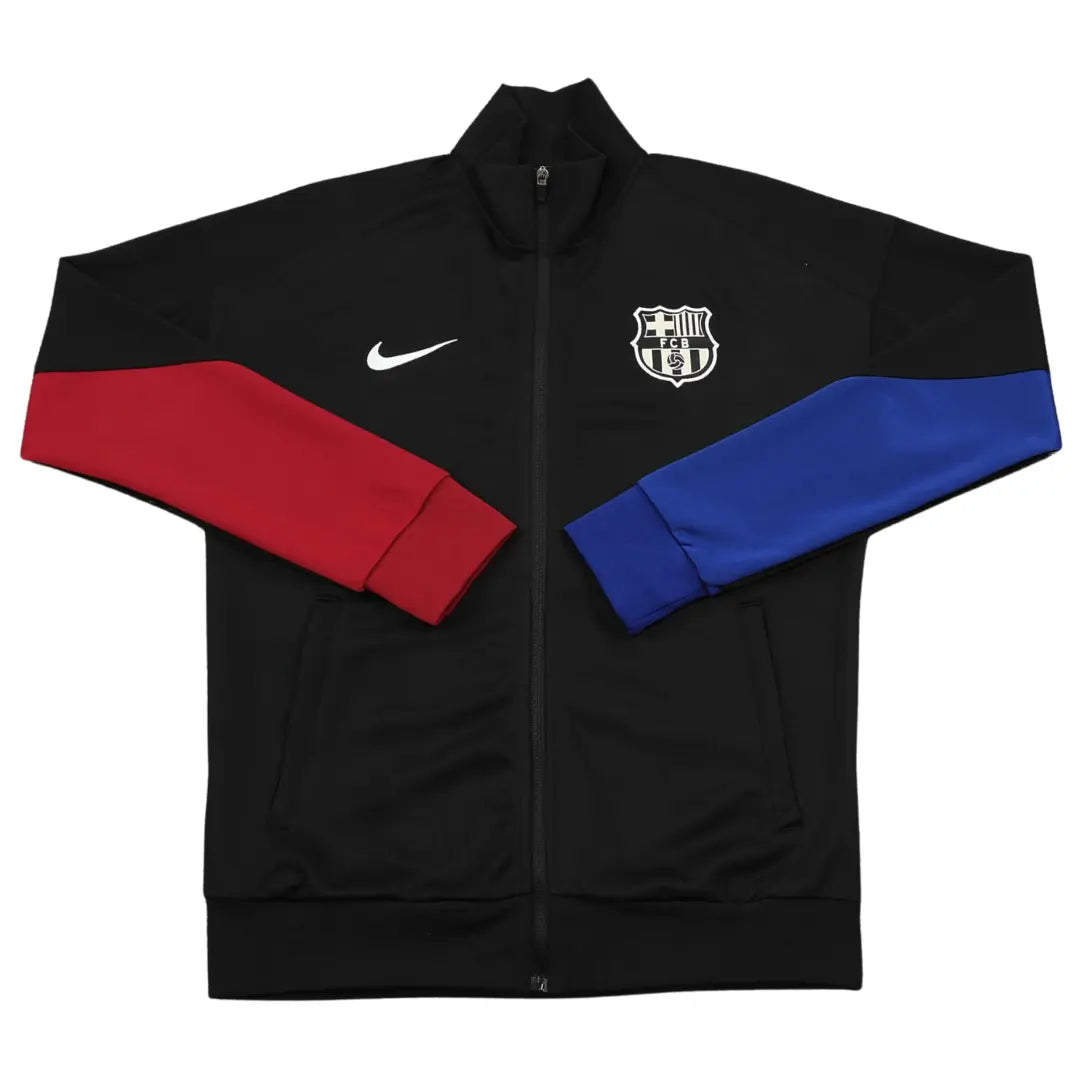Jaqueta Barcelona 2024/25 Pré-Jogo Preto - Masculino