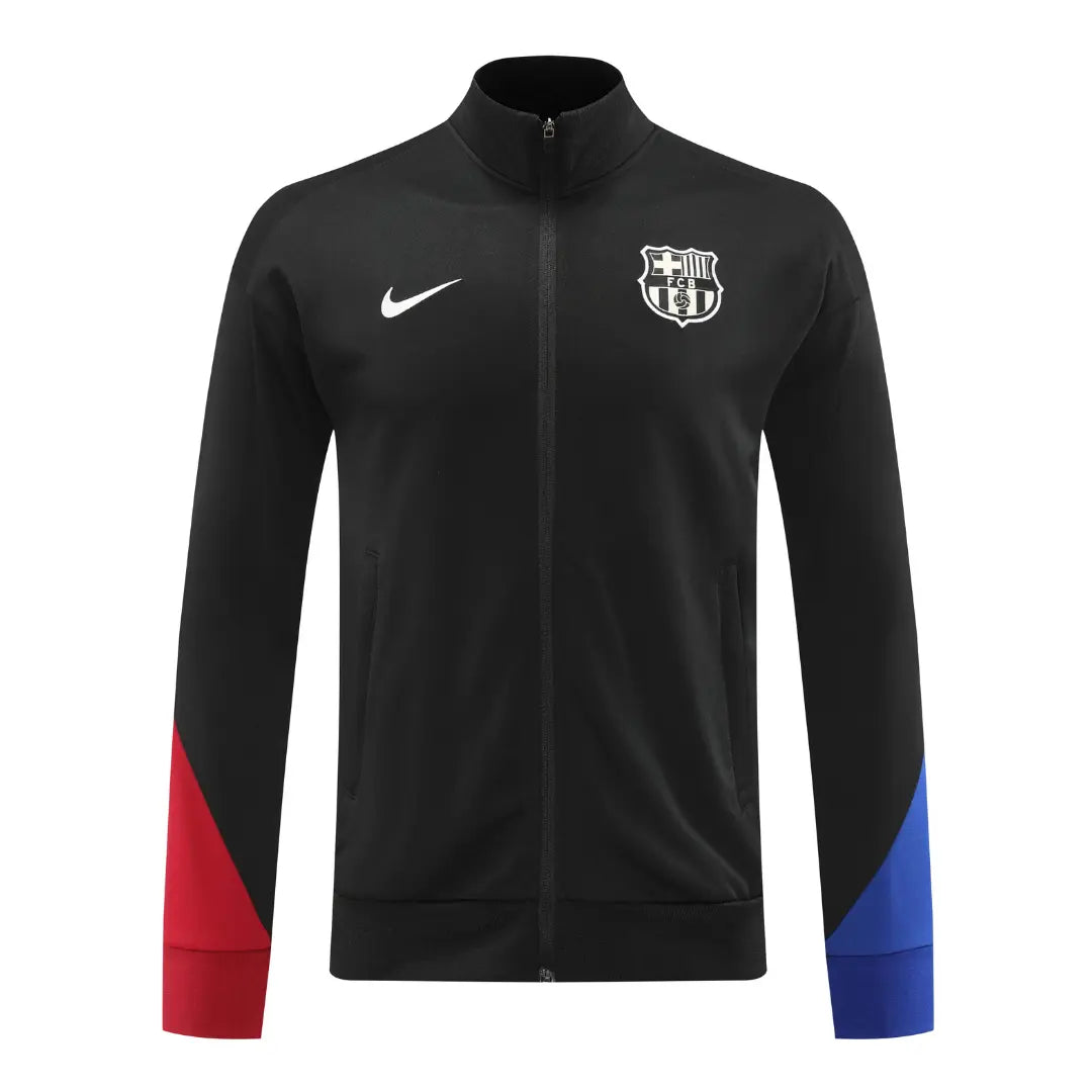 Jaqueta Barcelona 2024/25 Pré-Jogo Preto - Masculino