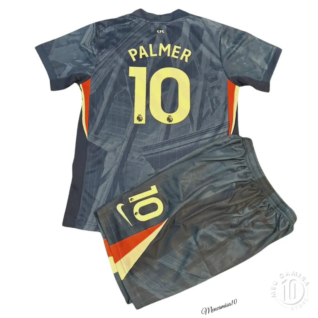 Conjunto Infantil Chelsea 2025/26 Home - #10 PALMER - Tamanho 24 (8-9 Anos)