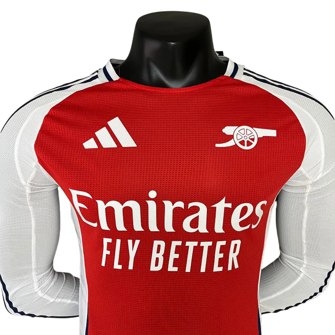 Camisa Arsenal 2024/25 I Home - Manga Longa - Versão Jogador Masculina