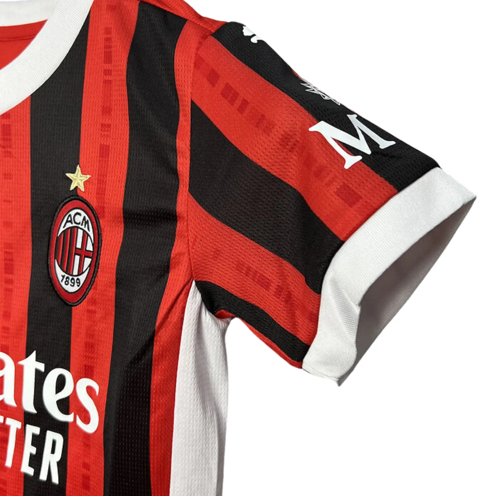Camisa Milan 2024/25 Home - Kit Infantil - Tamanho 24 (8-9 anos)