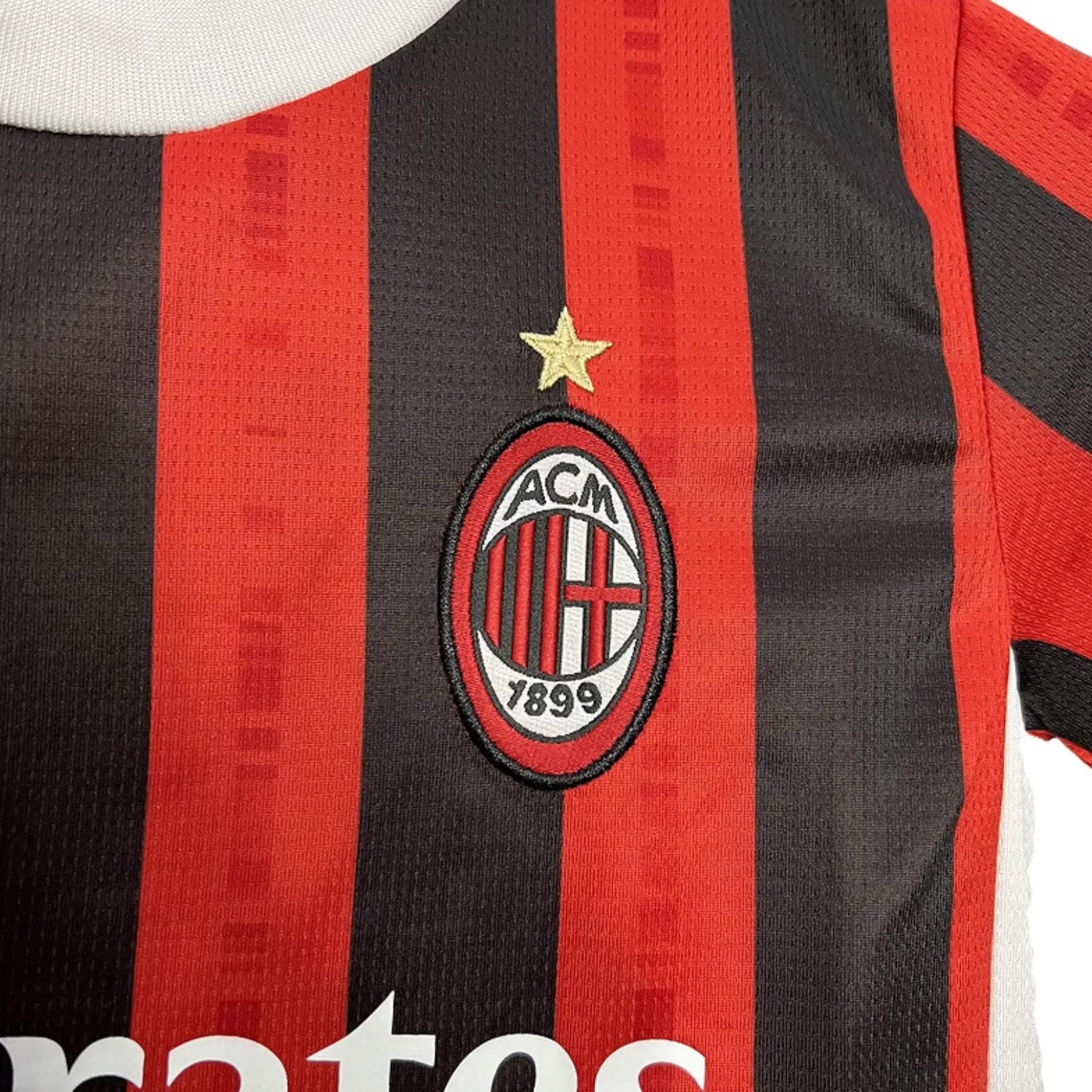 Camisa Milan 2024/25 Home - Kit Infantil - Tamanho 24 (8-9 anos)