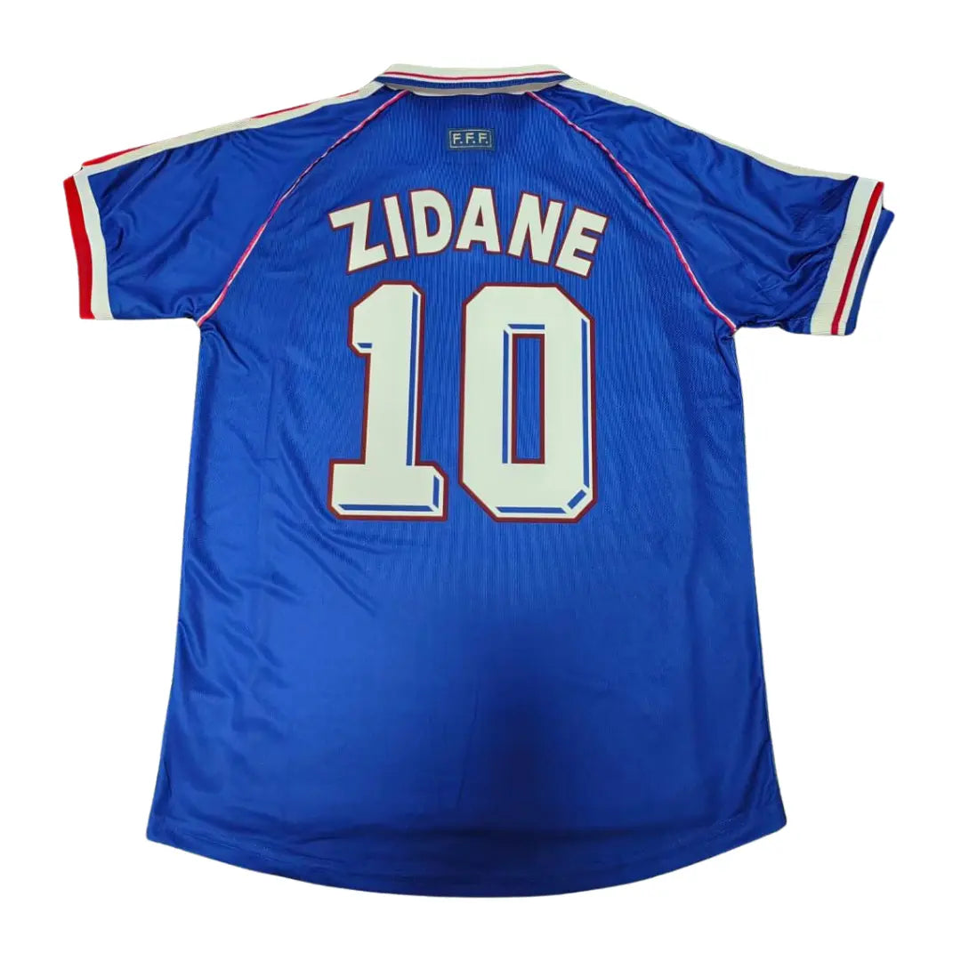 Camisa França 1998 Home -#10 ZIDANE - Tamanho G (L)