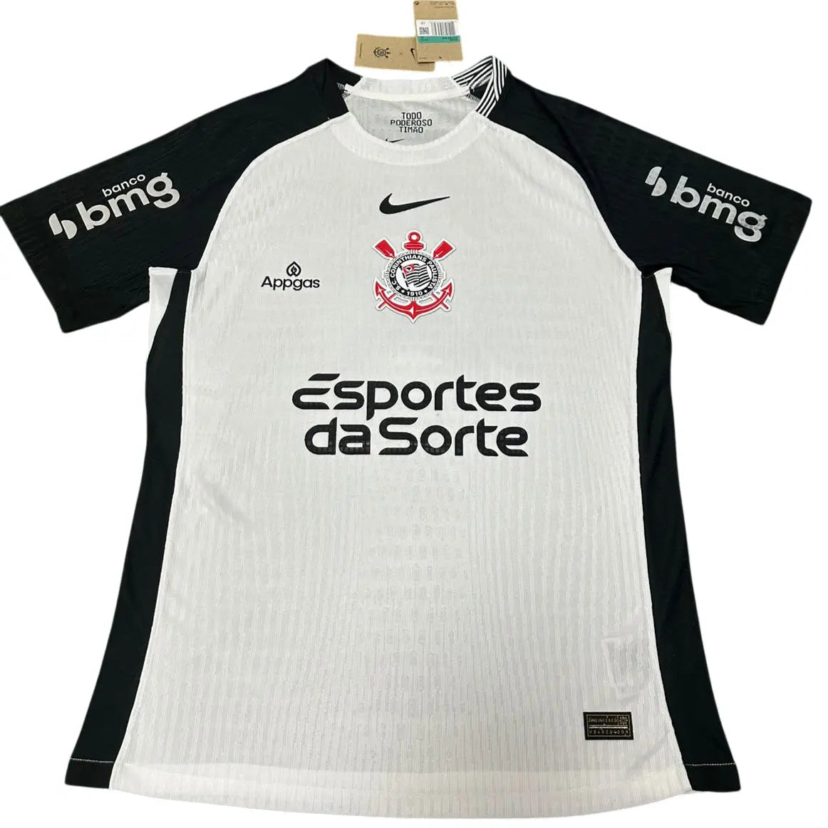 Camisa TIMÃO 2025/26 Home - Com Patrocínio - Versão Jogador - Tamanho GG (XL) - Masculina