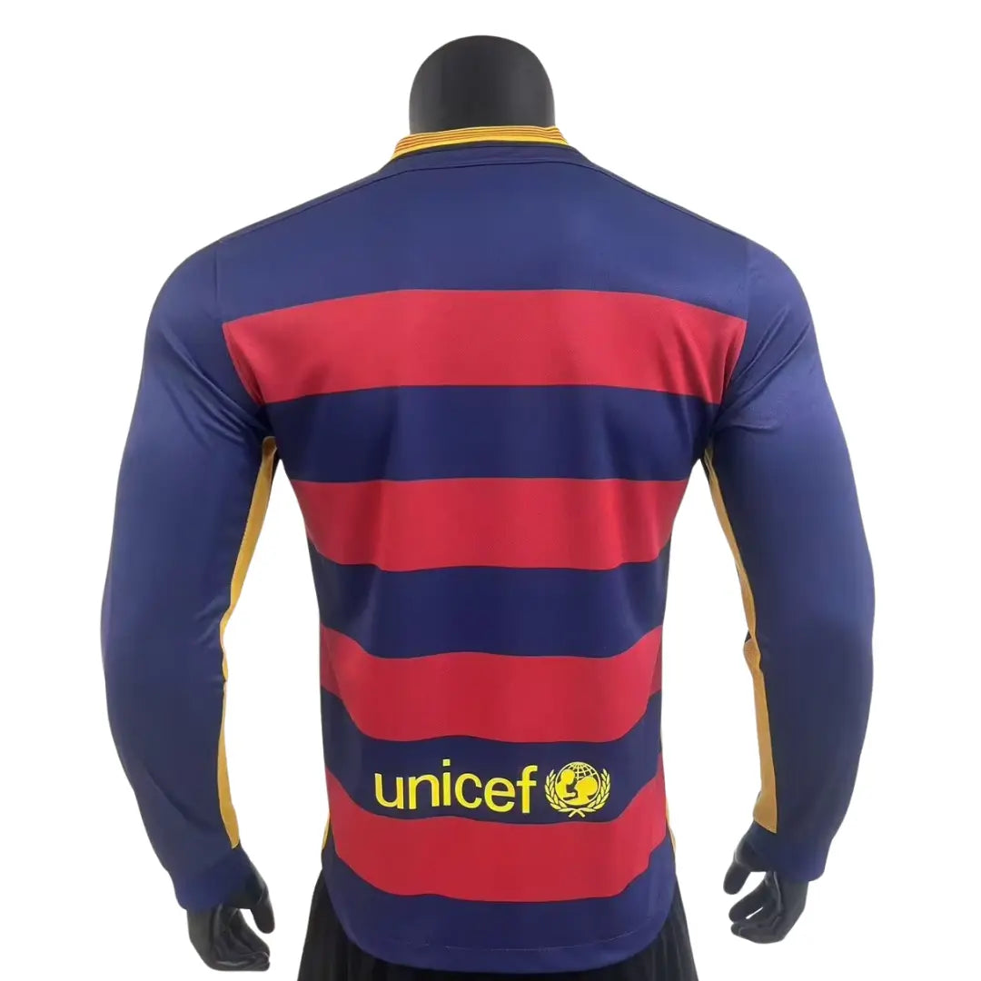 Camisa Barcelona 2015/16 Home - Manga Longa - Masculina