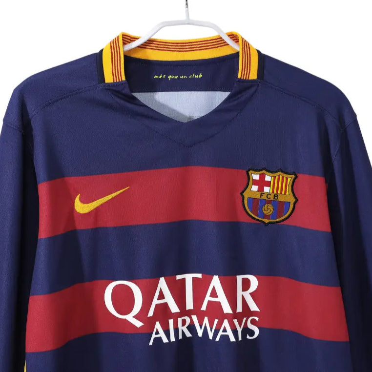 Camisa Barcelona 2015/16 Home - Manga Longa - Masculina