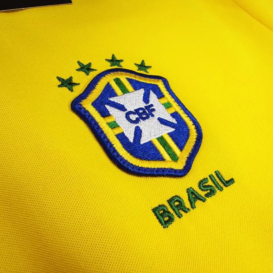 Camisa Brasil 1998 Home - Manga Longa - Masculina