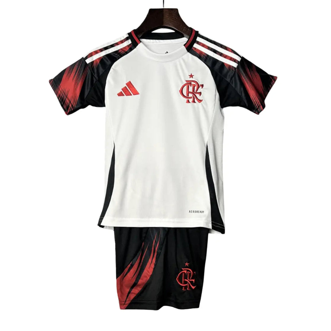 Camisa Flamengo 2025 Away Branco - Kit Torcedor Infantil