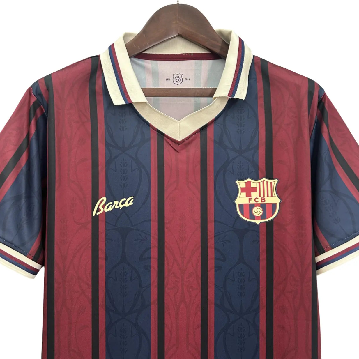 Camisa Barcelona Modernist Polo Retrô 125º Aniversário - Masculina