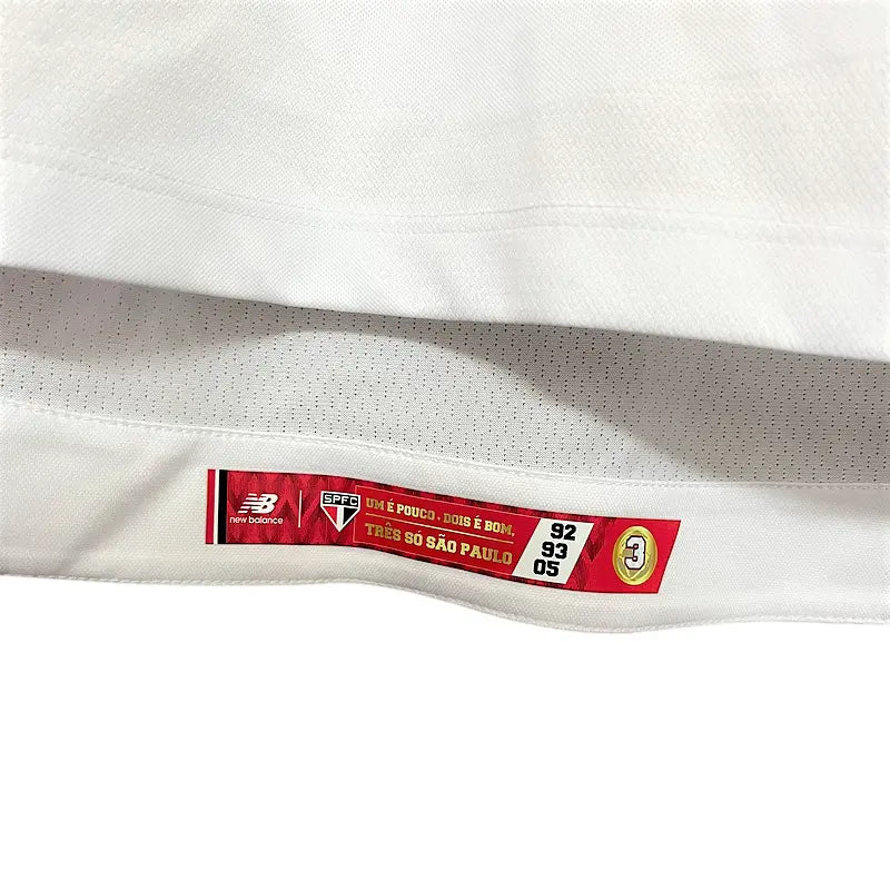 Camisa São Paulo 2025 Home - Com Patrocínio - Versão Jogador - Tamanho G (L)