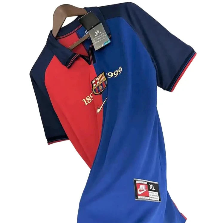 Camisa Barcelona 1999/00 Home - #11 RIVALDO - Tamanho GG (XL)