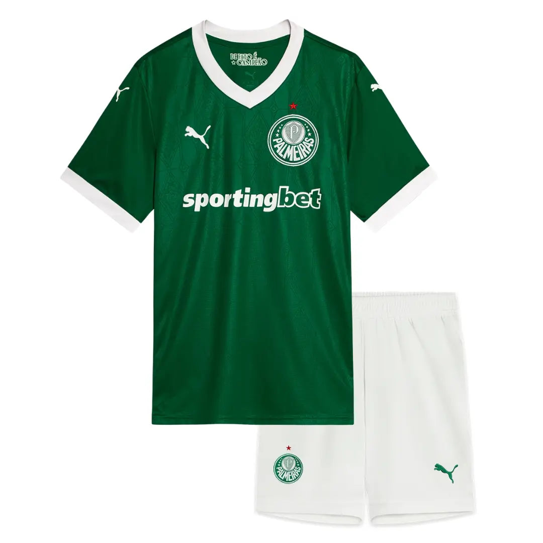 Camisa Palmeiras 2025 Home - Kit Torcedor Infantil