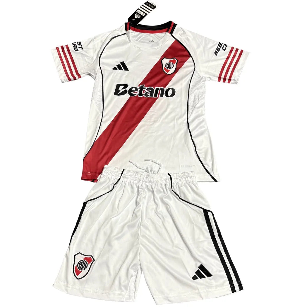 Camisa River Plate 2025/26 Home - Kit Torcedor Infantil