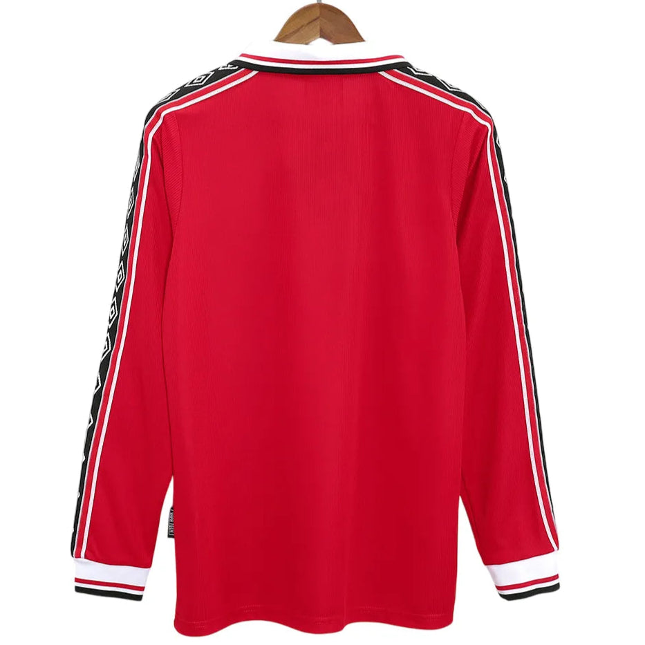 Camisa Manchester United 1998/99 Home - Manga Longa - Masculina