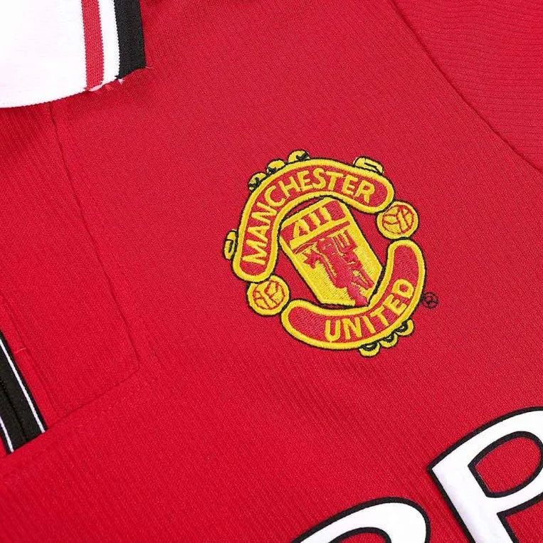 Camisa Manchester United 1998/99 Home - Manga Longa - Masculina