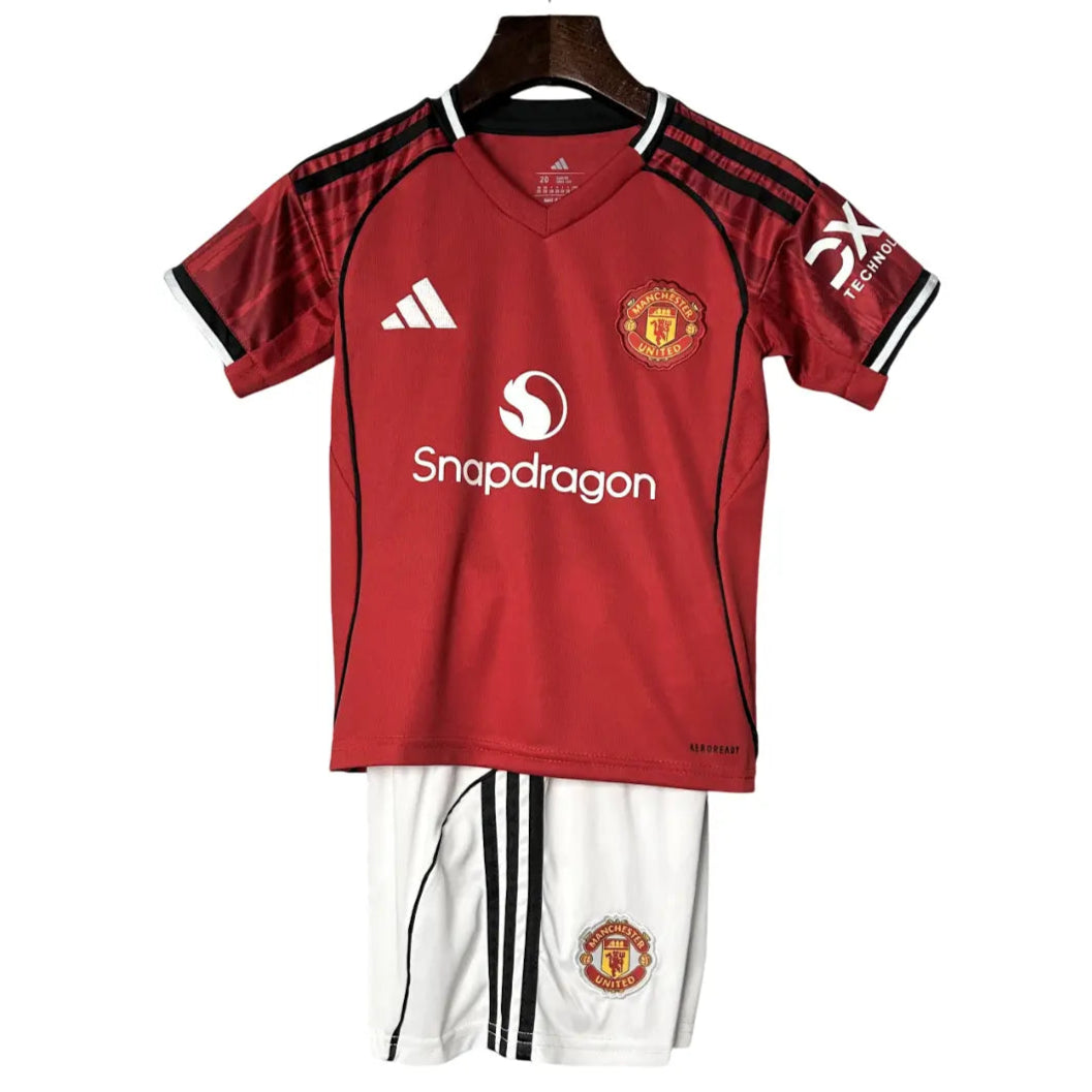 Camisa Manchester United 2025/26 Home - Kit Torcedor Infantil