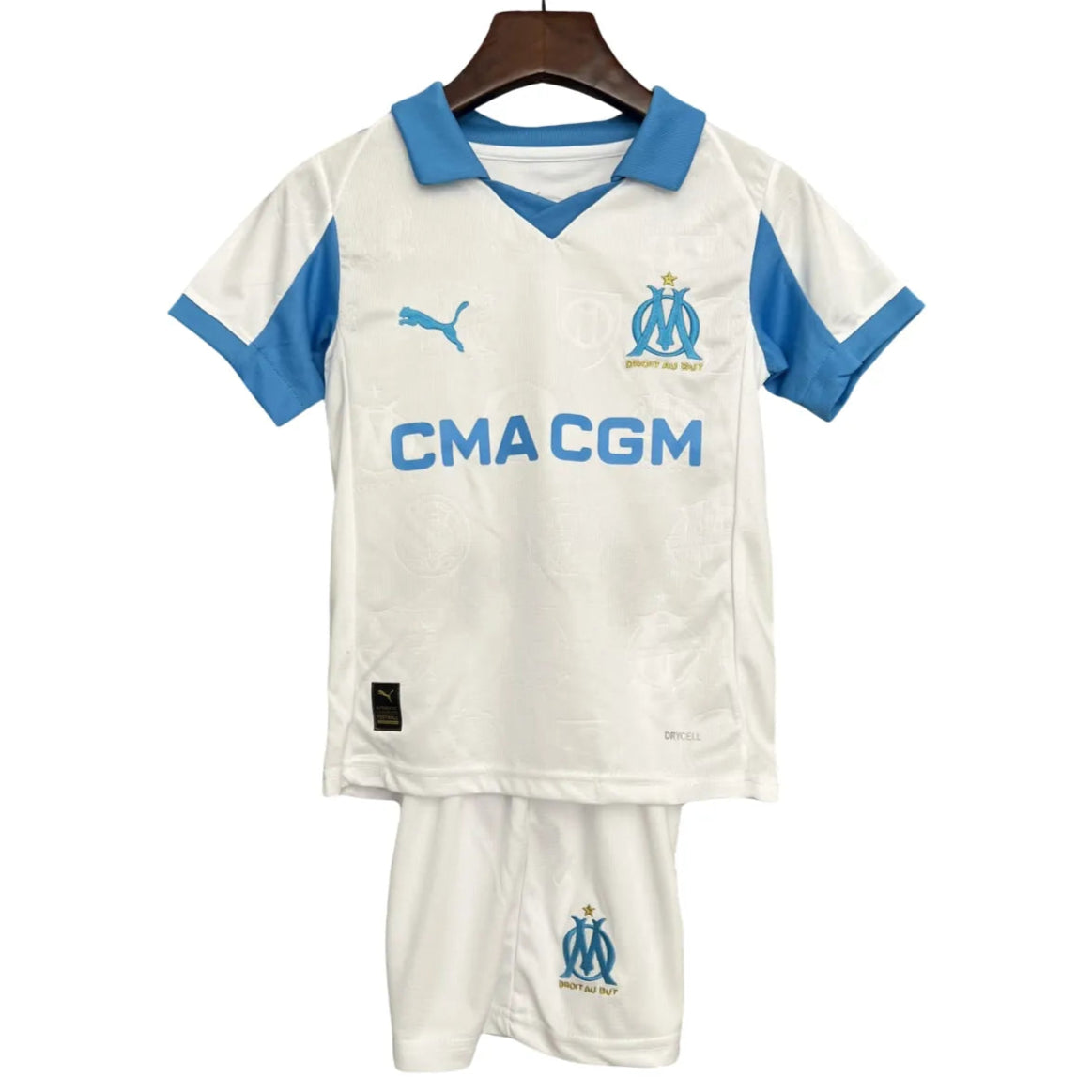 Camisa Olympique de Marseille 2025/26 Home - Kit Torcedor Infantil