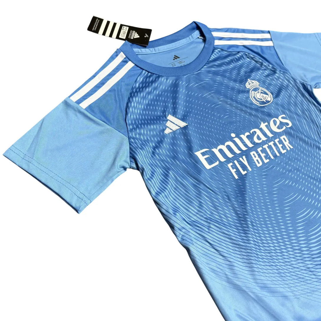 Camisa Real Madrid 2025/26 Goleiro - Kit Torcedor Infantil