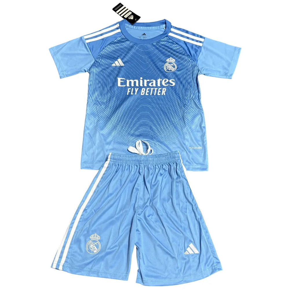 Camisa Real Madrid 2025/26 Goleiro - Kit Torcedor Infantil
