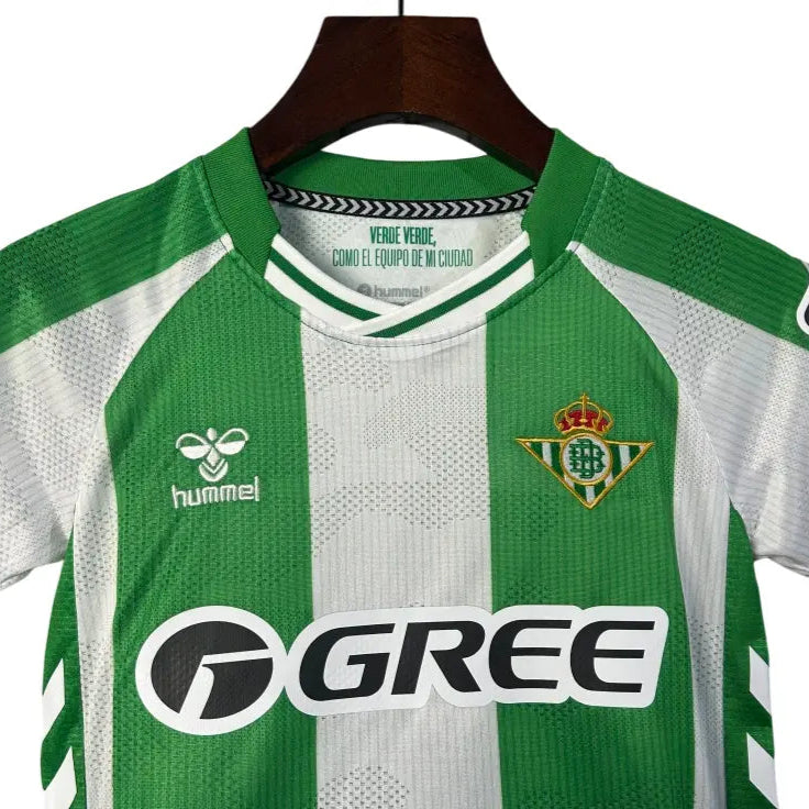 Camisa Real Bétis 2025/26 Home - Kit Torcedor Infantil