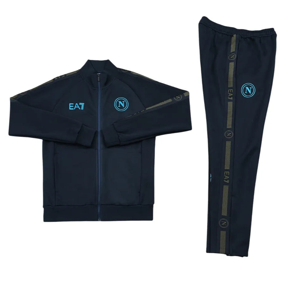 Conjunto Agasalho Napoli 2024 Pré-Jogo Azul - Masculino