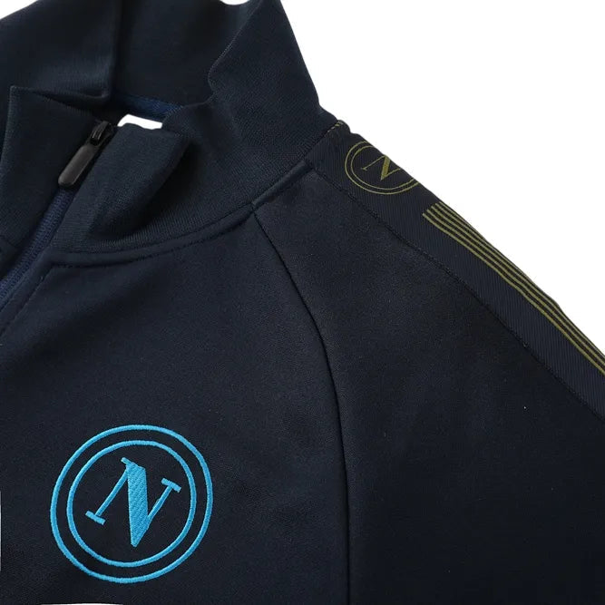 Conjunto Agasalho Napoli 2024 Pré-Jogo Azul - Masculino