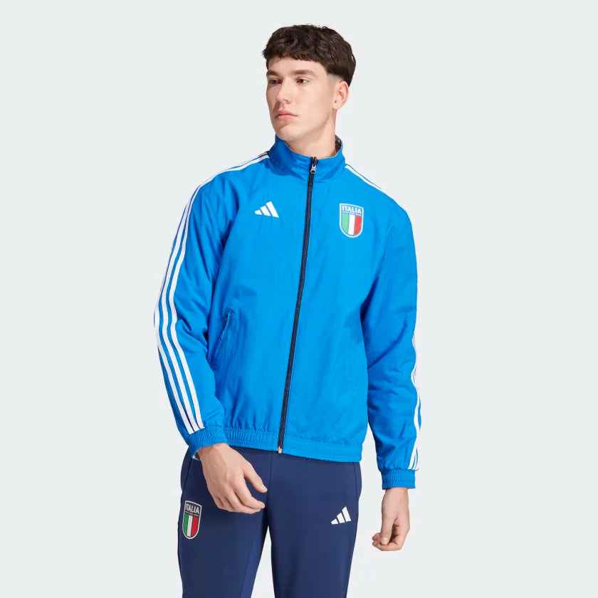 Jaqueta Itália 2023/24 Pré-Jogo Masculino - Reversível 2 Lados - Tamanho G (L) *Outlet*