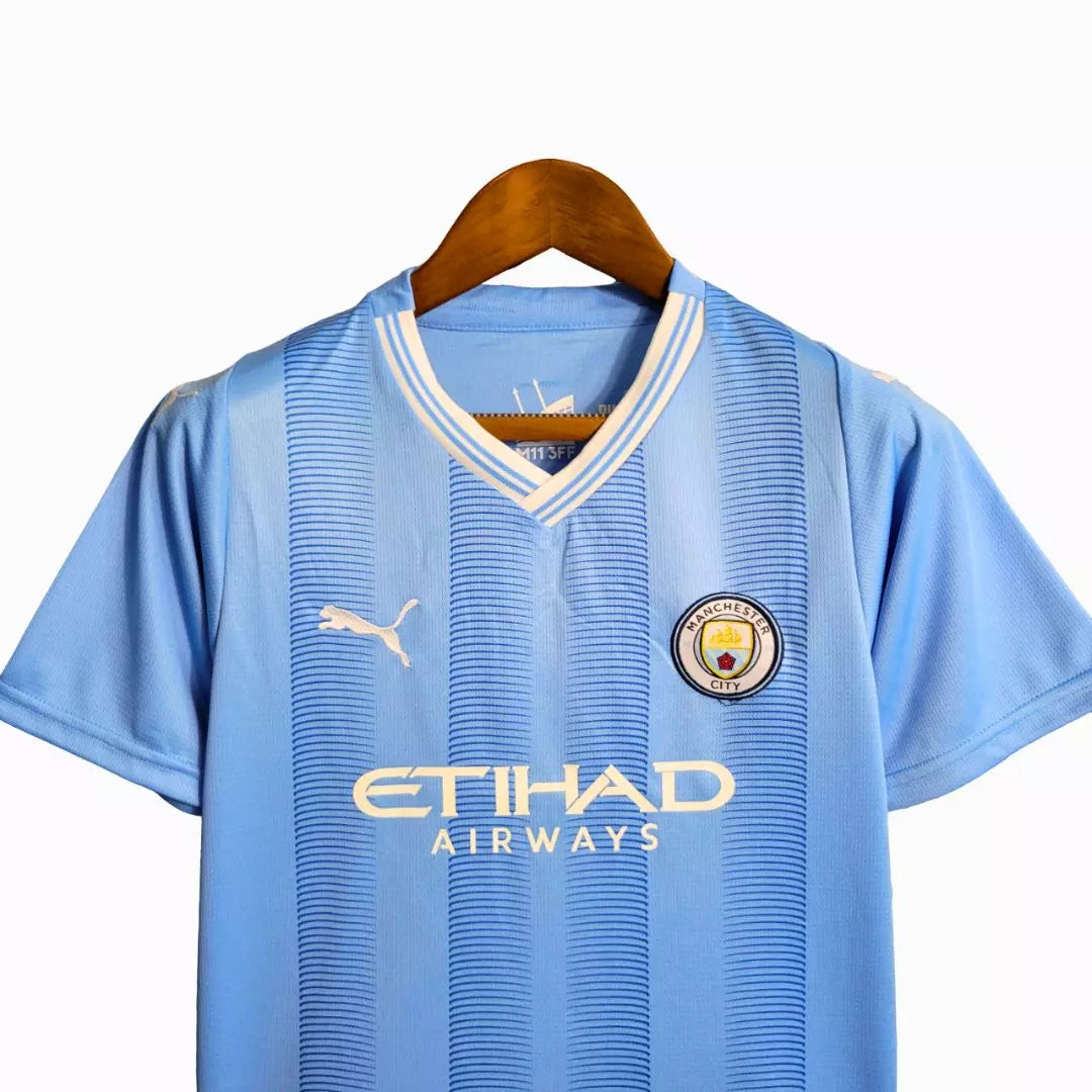 Camisa Manchester City 2023/24 Home - Kit Torcedor Infantil