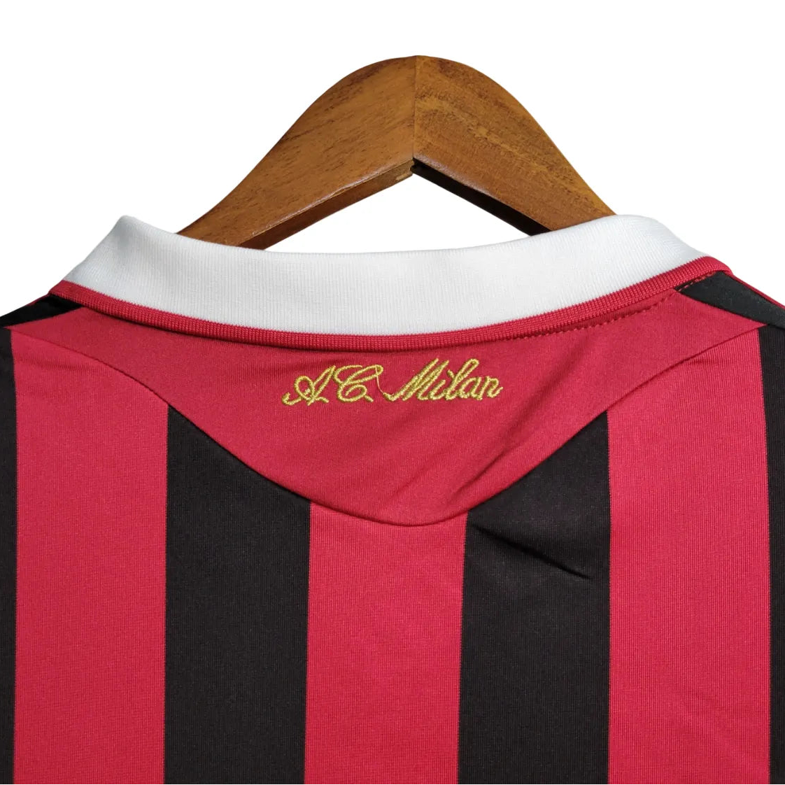 Camisa AC Milan 2009/10 Home - Manga Longa - Masculina