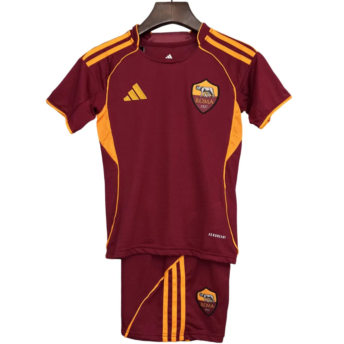 Camisa AS Roma 2025/26 Home - Kit Torcedor Infantil