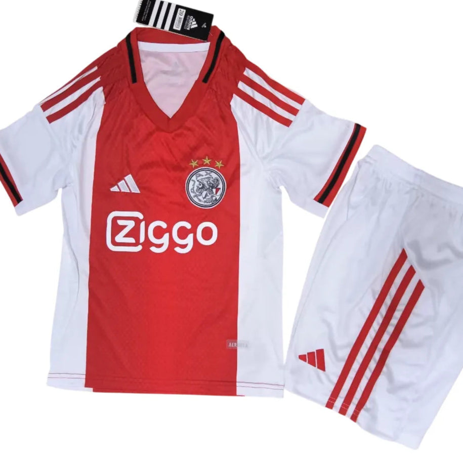 Camisa Ajax 2025/26 Home - Kit Torcedor Infantil