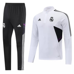 Conjunto Agasalho Real Madrid 2022/23 Meio-Zíper - Pré-Jogo Masculino