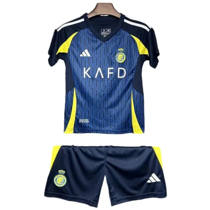 Camisa Al-Nassr 2024/25 Away - Kit Torcedor Infantil - Ronaldo