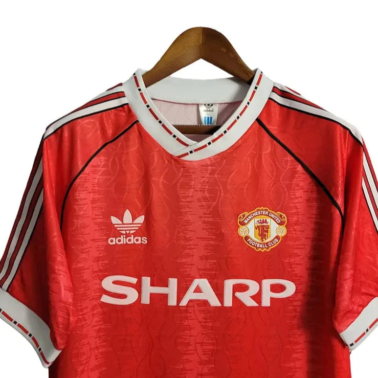 Camisa Manchester United 1990/91 I Home - Torcedor Masculina