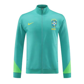 Jaqueta Brasil 2023/24 Pré-Jogo Verde Claro - Masculino