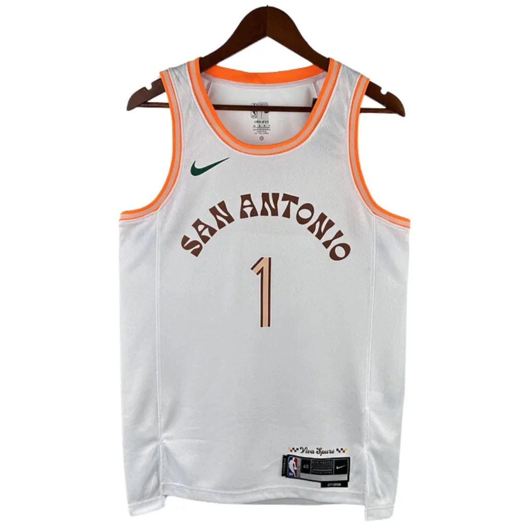 Camisa Regata NBA San Antonio Spurs #1 WEMBANYAMA Swingman - City Edition