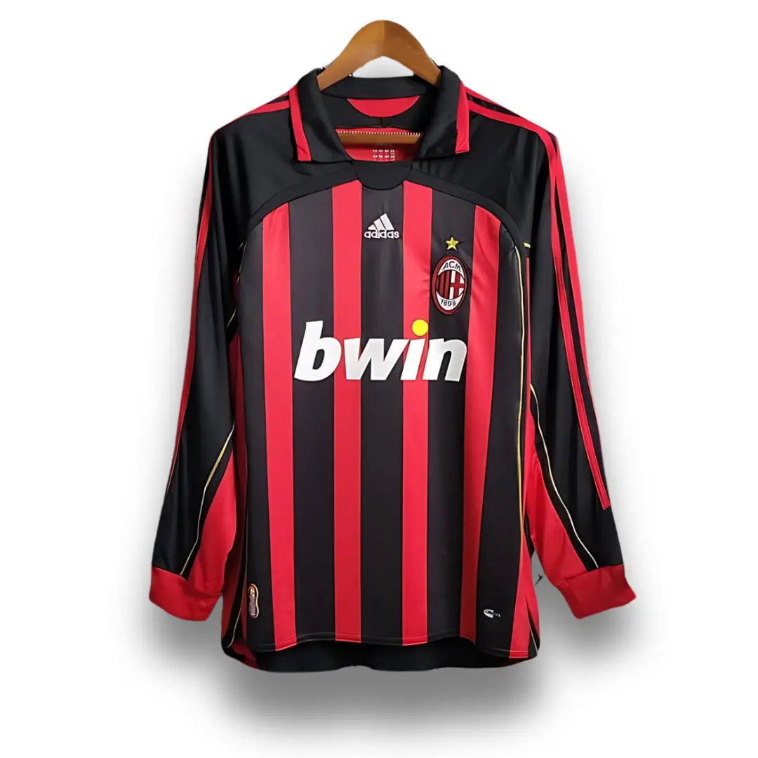 Camisa Milan 2006/07 I Home - Manga Longa Masculina