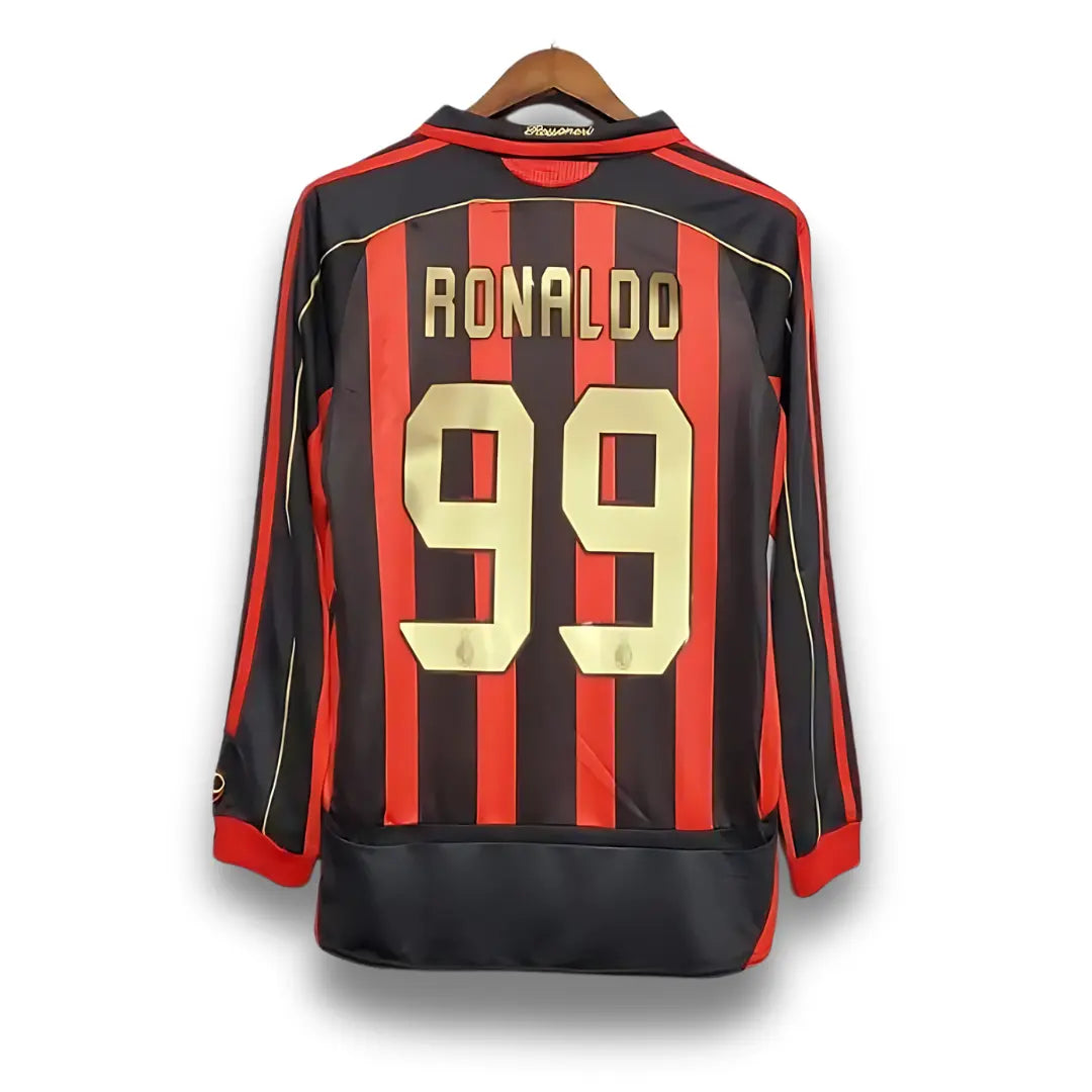 Camisa Milan 2006/07 I Home - Manga Longa Masculina