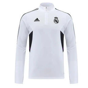 Conjunto Agasalho Real Madrid 2022/23 Meio-Zíper - Pré-Jogo Masculino