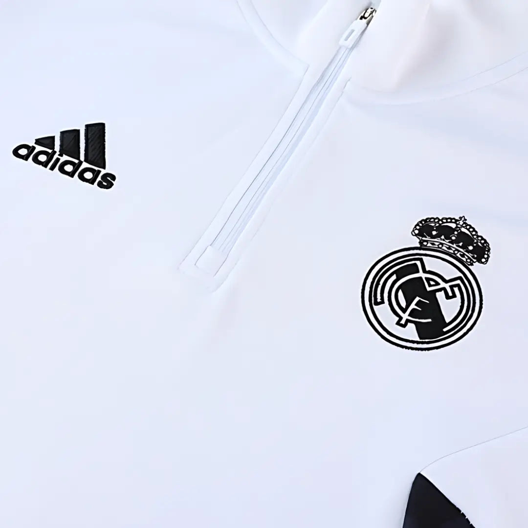 Conjunto Agasalho Real Madrid 2022/23 Meio-Zíper - Pré-Jogo Masculino