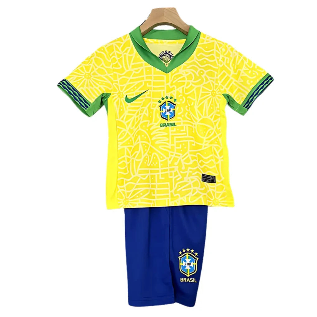 Camisa Seleção Brasil 2024/25 I - Kit Torcedor Infantil