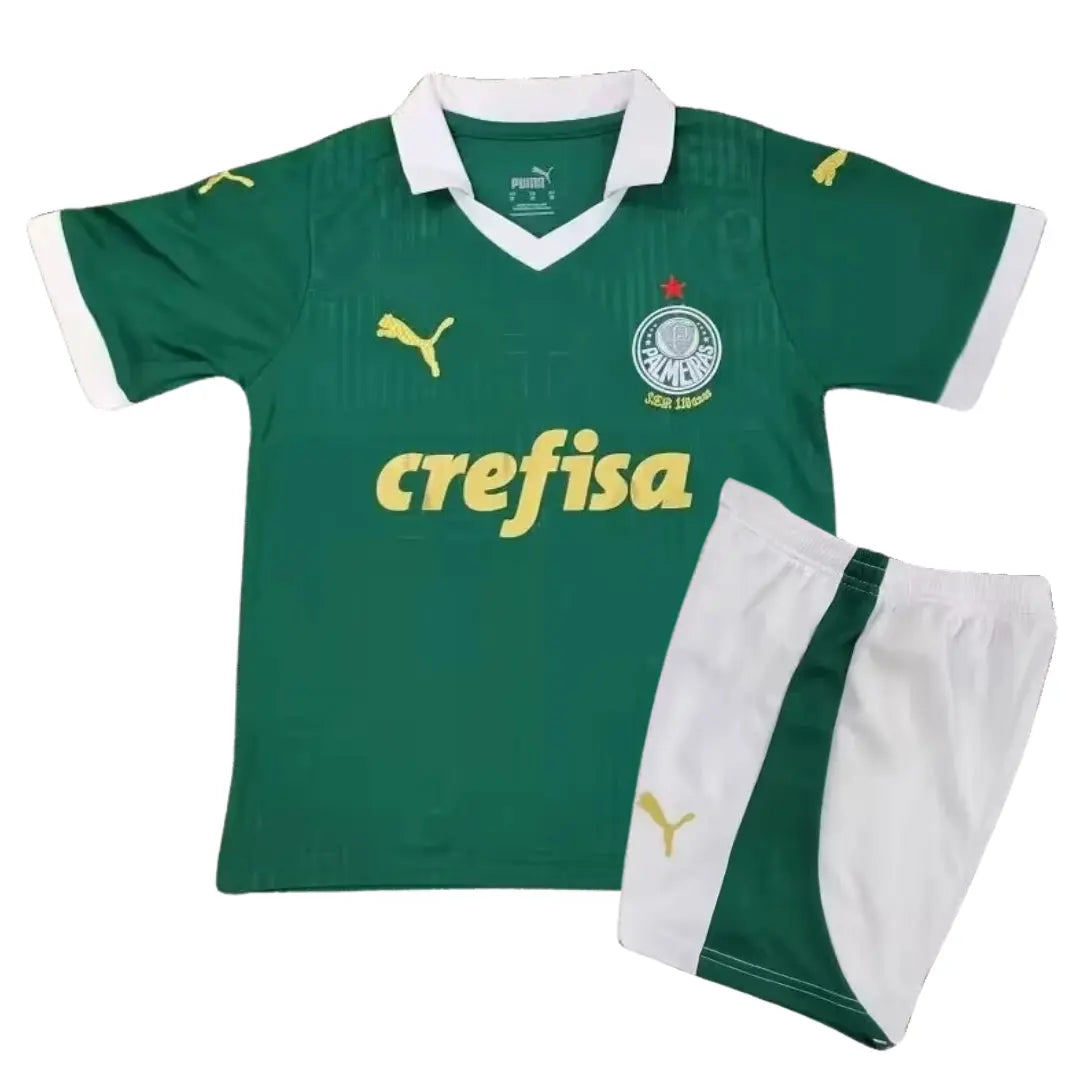 Conjunto Infantil Palmeiras 2024/25 Home - Tamanho 18 (3-4 anos)